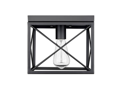 Millennium - 94101-MB - One Light Flushmount - Matte Black