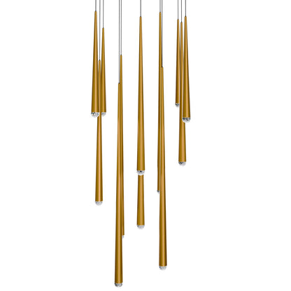 Modern Forms - PD-41713S-AB - LED Pendant - Cascade - Aged Brass