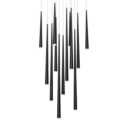 Modern Forms - PD-41813S-BK - LED Pendant - Cascade - Black