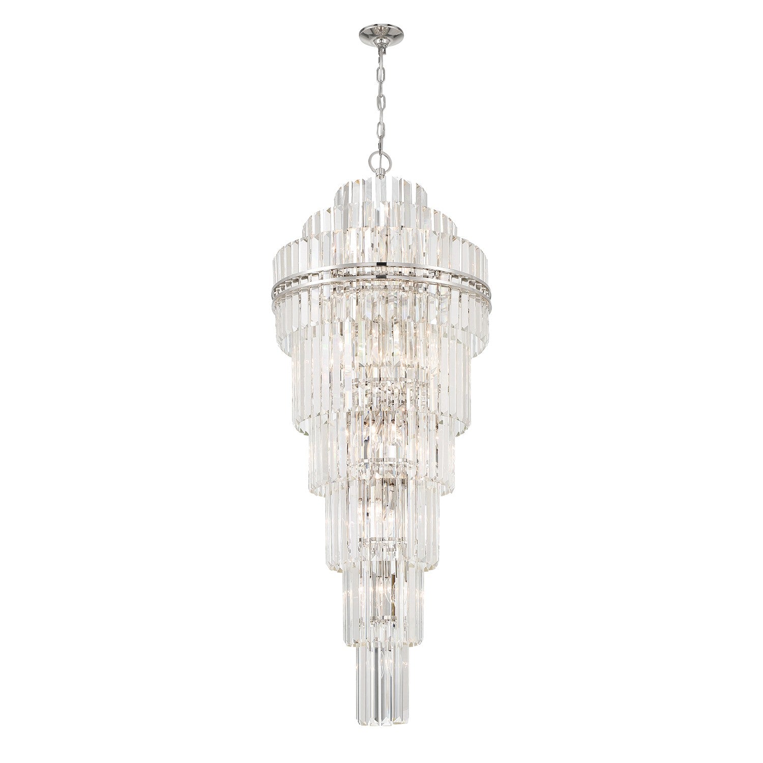 Crystorama - HAY-1419-PN - 31 Light Chandelier - Hayes - Polished Nickel