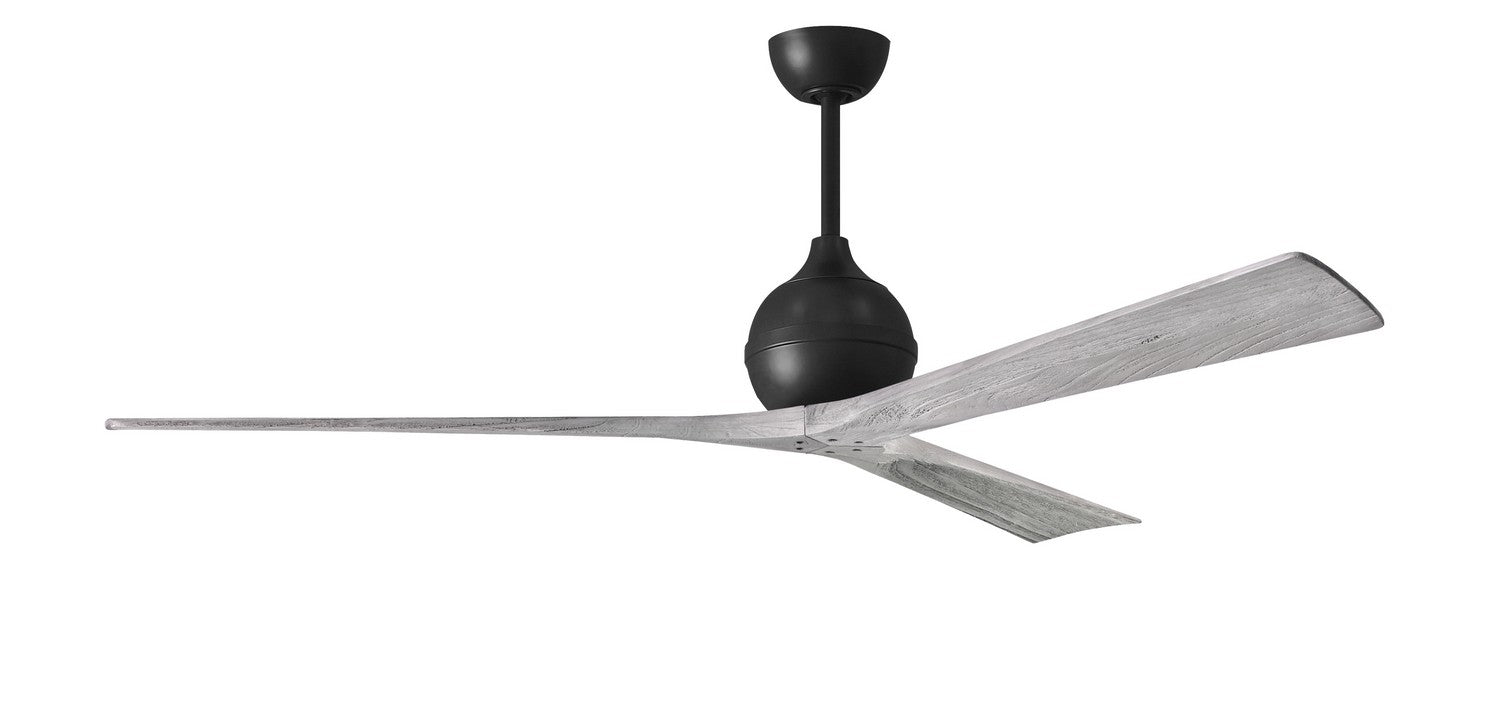 Matthews Fan Company - IR3-BK-BW-72 - 72"Ceiling Fan - Irene-3 - Matte Black