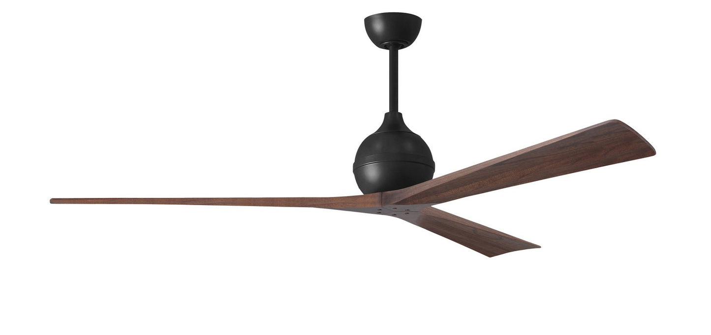 Matthews Fan Company - IR3-BK-WA-72 - 72"Ceiling Fan - Irene-3 - Matte Black