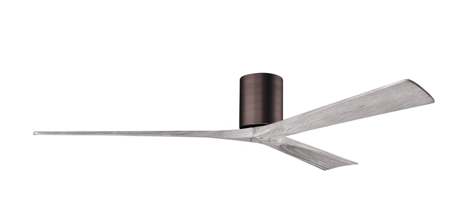 Matthews Fan Company - IR3H-BB-BW-72 - 72"Ceiling Fan - Irene-3H - Brushed Bronze