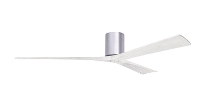 Matthews Fan Company - IR3H-BN-MWH-72 - 72"Ceiling Fan - Irene-3H - Brushed Nickel