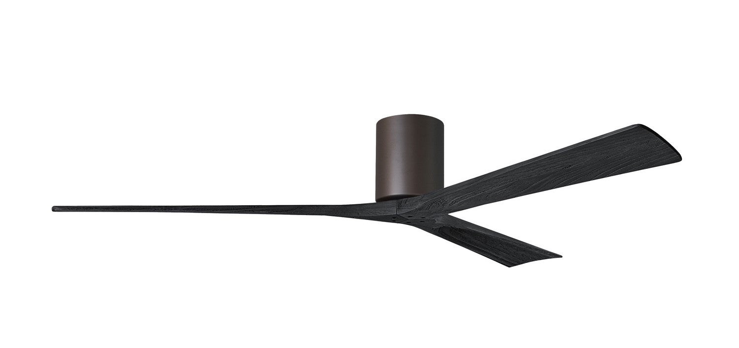 Matthews Fan Company - IR3H-TB-BK-72 - 72"Ceiling Fan - Irene-3H - Textured Bronze