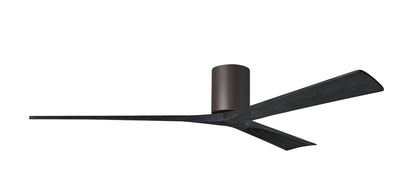 Matthews Fan Company - IR3H-TB-BK-72 - 72"Ceiling Fan - Irene-3H - Textured Bronze
