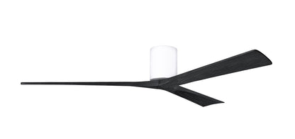 Matthews Fan Company - IR3H-WH-BK-72 - 72"Ceiling Fan - Irene-3H - Gloss White