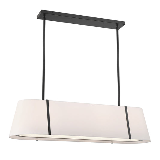 Crystorama - FUL-917-BK - Four Light Linear Chandelier - Fulton - Black