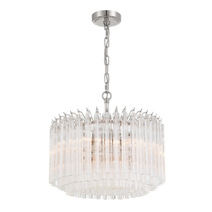 Crystorama - LOF-5005-PN - Five Light Chandelier - Lofton - Polished Nickel