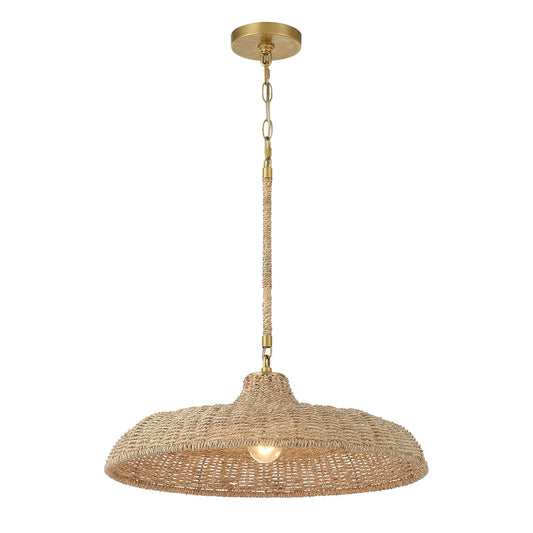 Crystorama - ODS-7801-SG - One Light Pendant - Odessa - Soft Gold