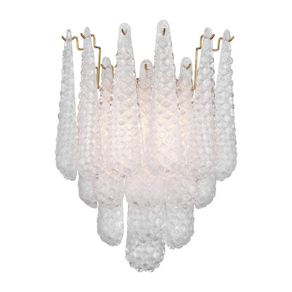 Crystorama - OLL-6002-AG-CL - Two Light Wall Sconce - Ollie - Aged Brass