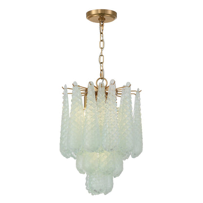 Crystorama - OLL-6004-AG-GR - Four Light Pendant - Ollie - Aged Brass