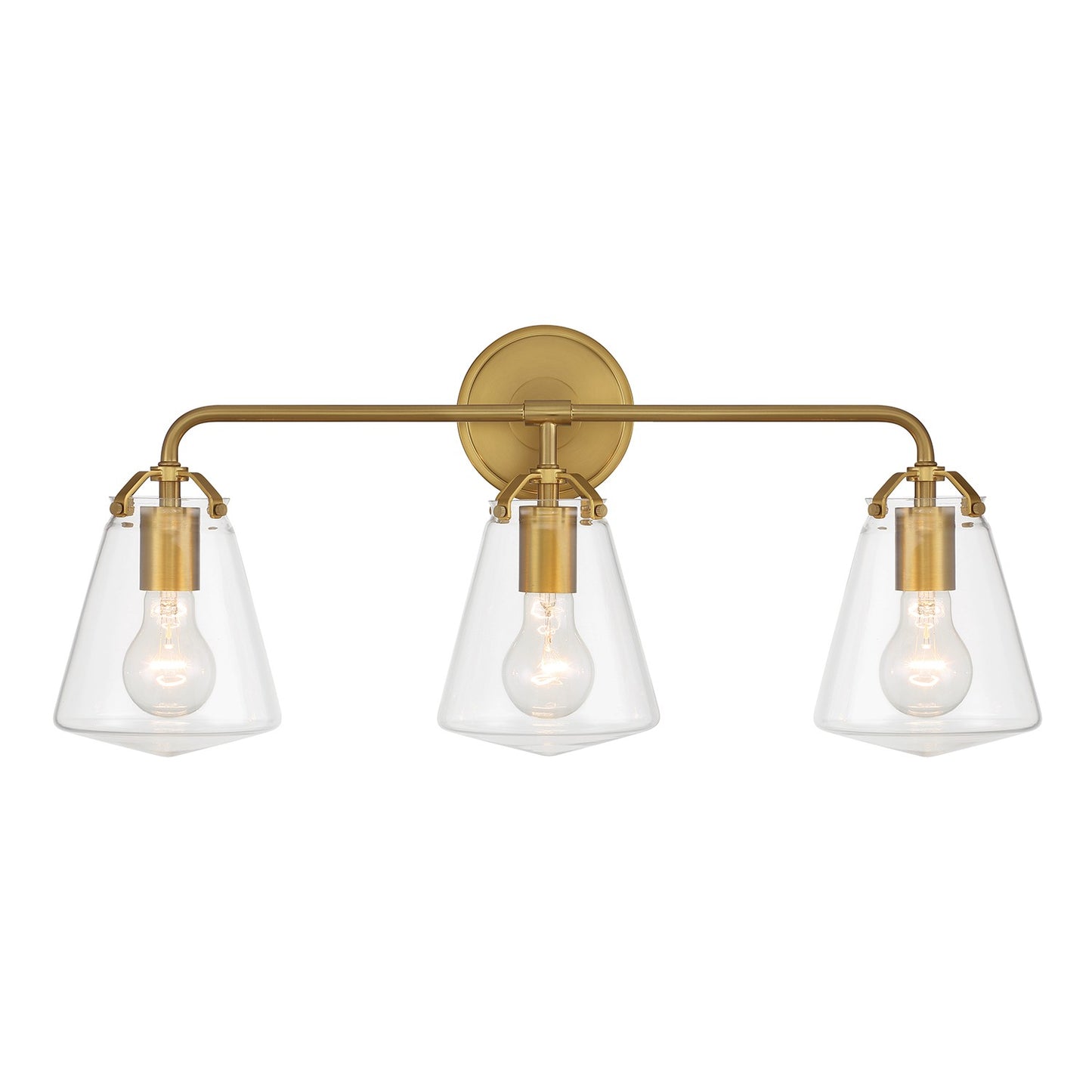 Crystorama - VSS-7013-LG - Three Light Bath - Voss - Luxe Gold