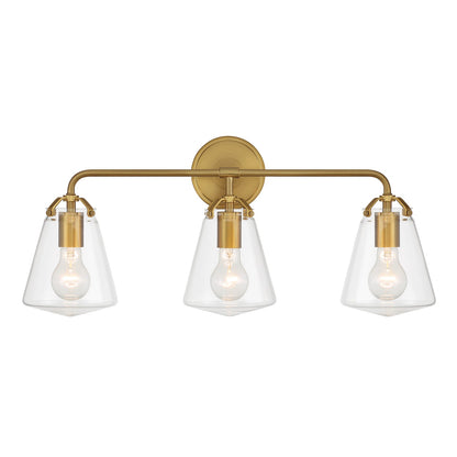 Crystorama - VSS-7013-LG - Three Light Bath - Voss - Luxe Gold