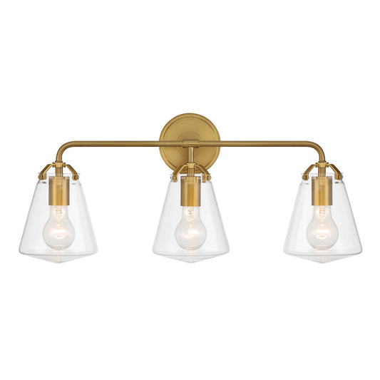 Crystorama - VSS-7013-LG - Three Light Bath - Voss - Luxe Gold