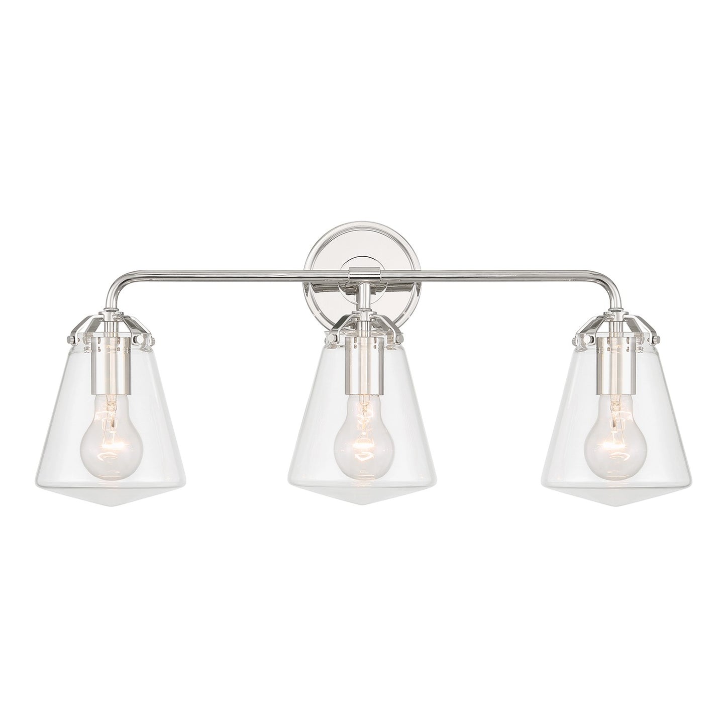 Crystorama - VSS-7013-PN - Three Light Bath - Voss - Polished Nickel