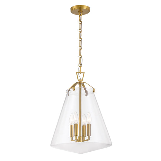 Crystorama - VSS-7015-LG - Four Light Pendant - Voss - Luxe Gold
