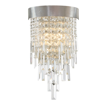 Crystorama - WIN-212-SA-CL-MWP - Two Light Wall Sconce - Winfield - Antique Silver