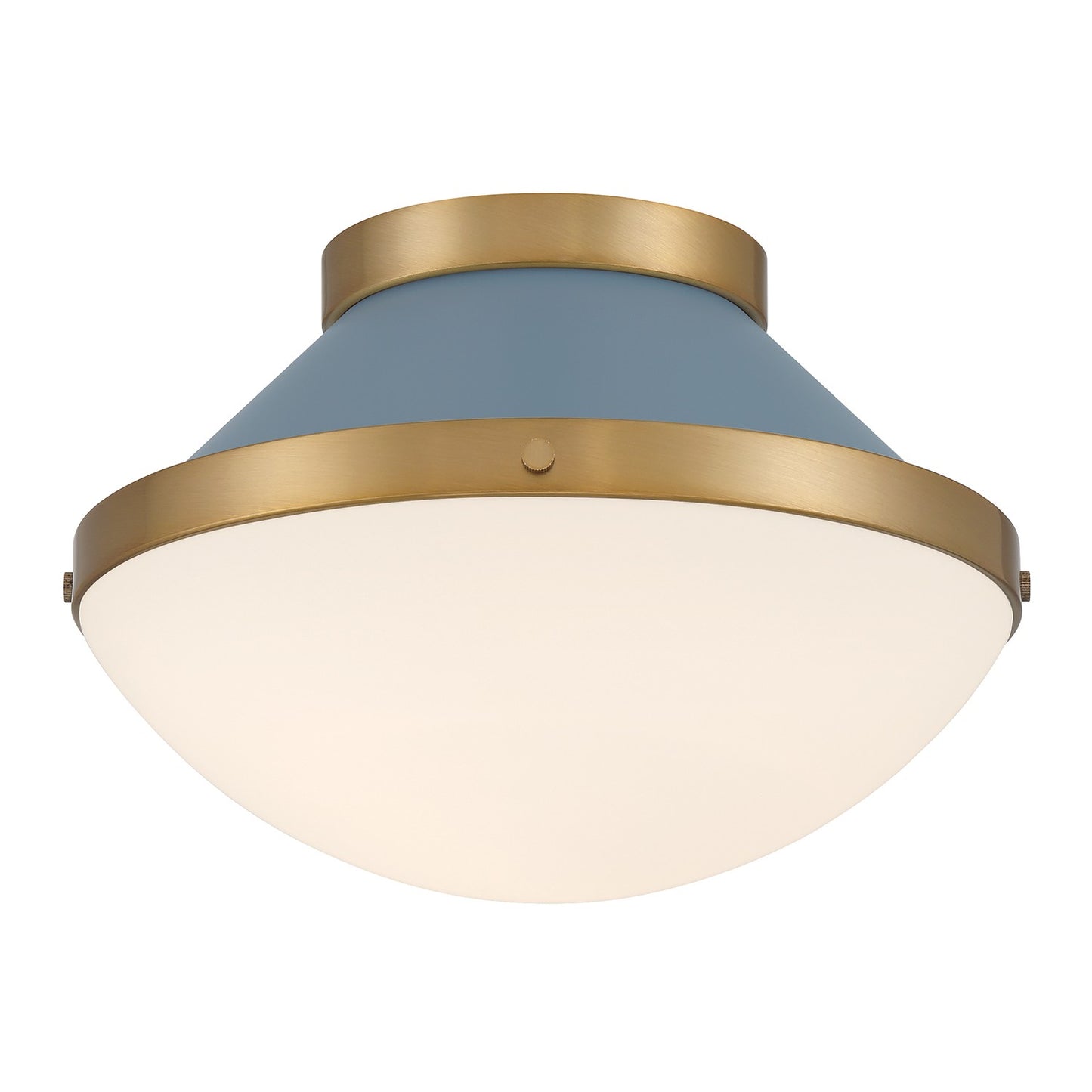 Crystorama - XAN-8001-VG-BL - One Light Flush Mount - Xander - Vibrant Gold