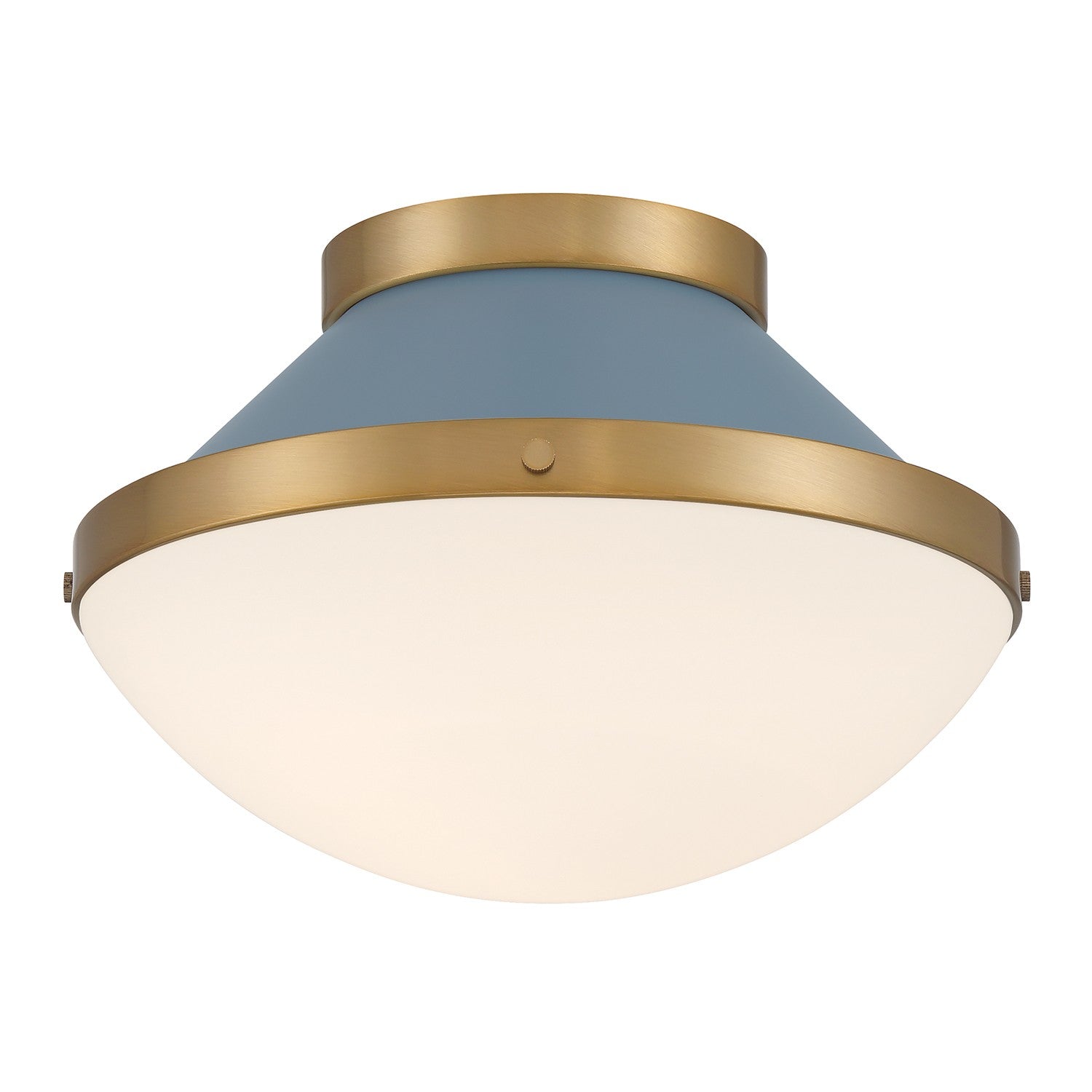 Crystorama - XAN-8001-VG-BL - One Light Flush Mount - Xander - Vibrant Gold