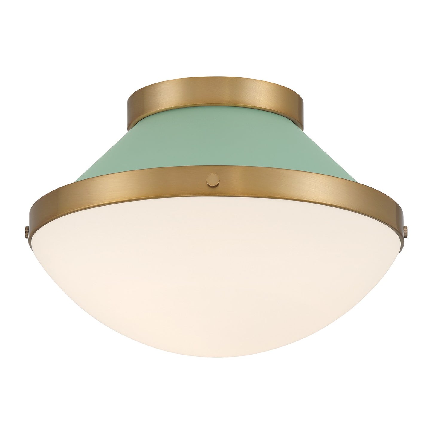 Crystorama - XAN-8001-VG-GR - One Light Flush Mount - Xander - Vibrant Gold