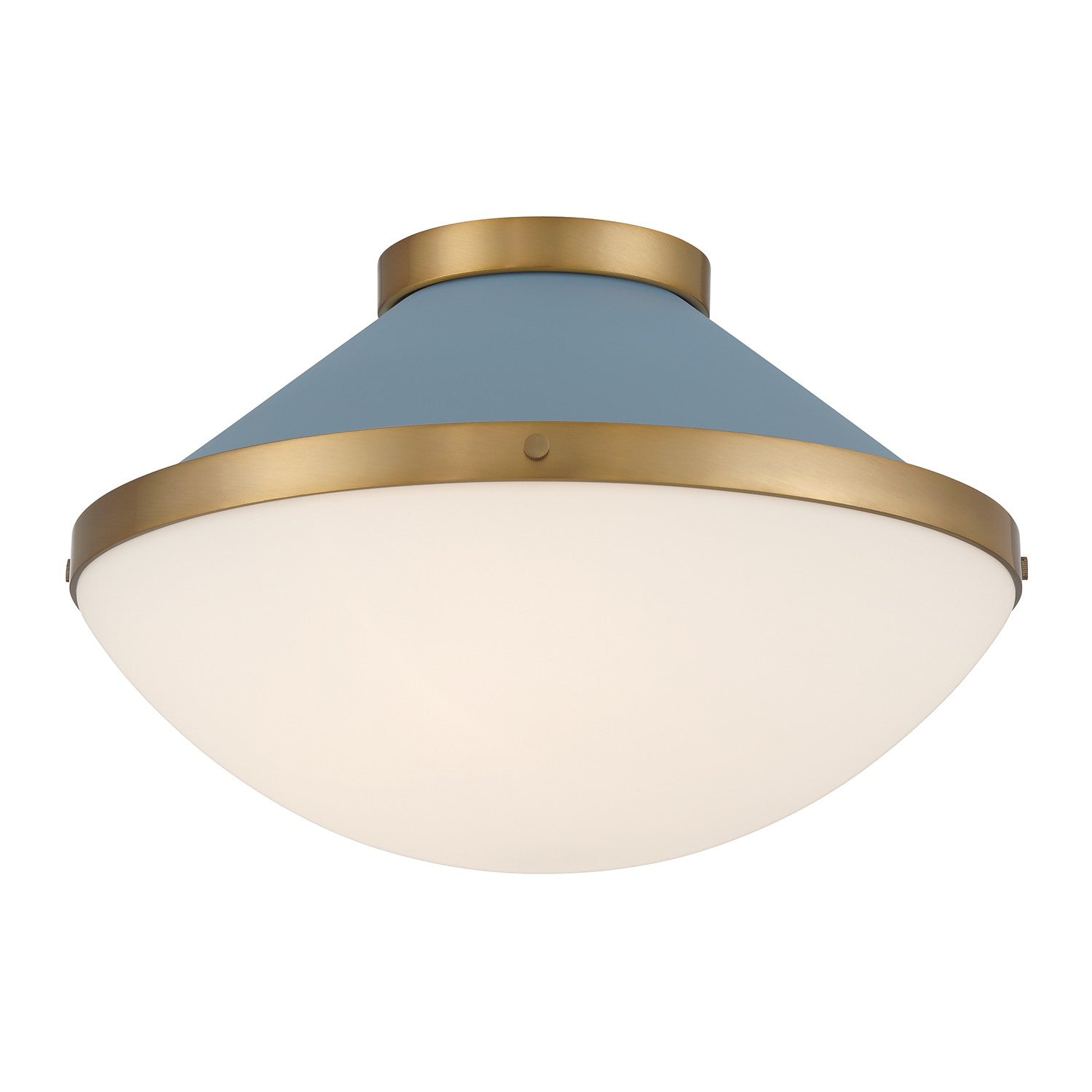 Crystorama - XAN-8002-VG-BL - Two Light Flush Mount - Xander - Vibrant Gold