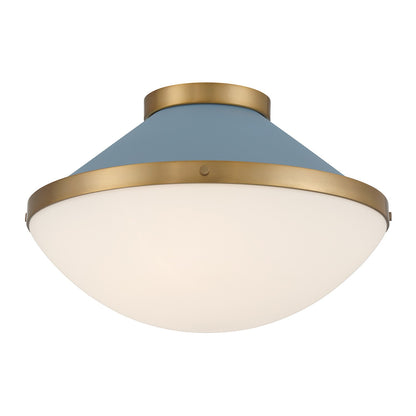 Crystorama - XAN-8002-VG-BL - Two Light Flush Mount - Xander - Vibrant Gold