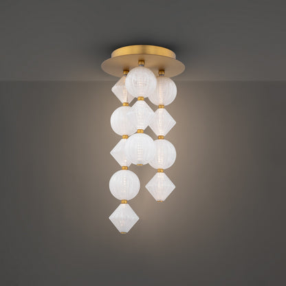 Modern Forms - FM-2523-AB - LED Flush Mount - Pearla - Aged Brass