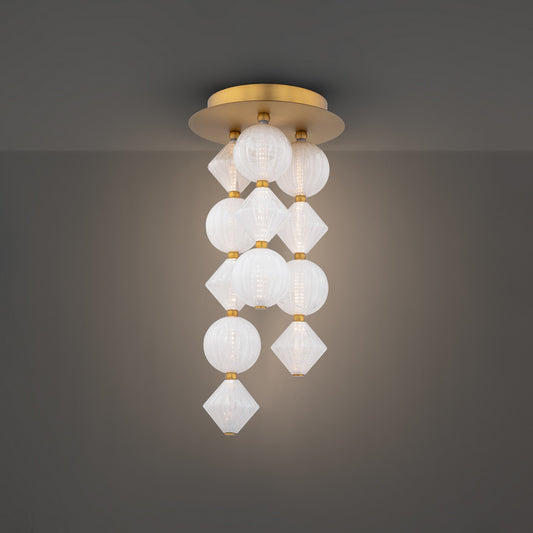 Modern Forms - FM-2523-AB - LED Flush Mount - Pearla - Aged Brass
