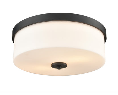 Millennium - 214102-MB - Two Light Flushmount - Laphia - Matte Black