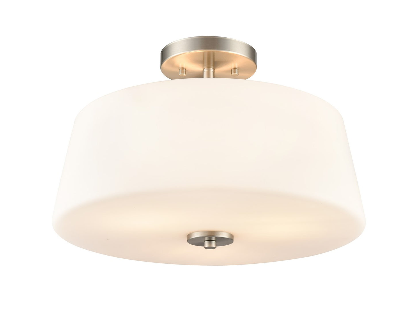 Millennium - 214103-BN - Three Light Semi-Flush Mount - Laphia - Brushed Nickel
