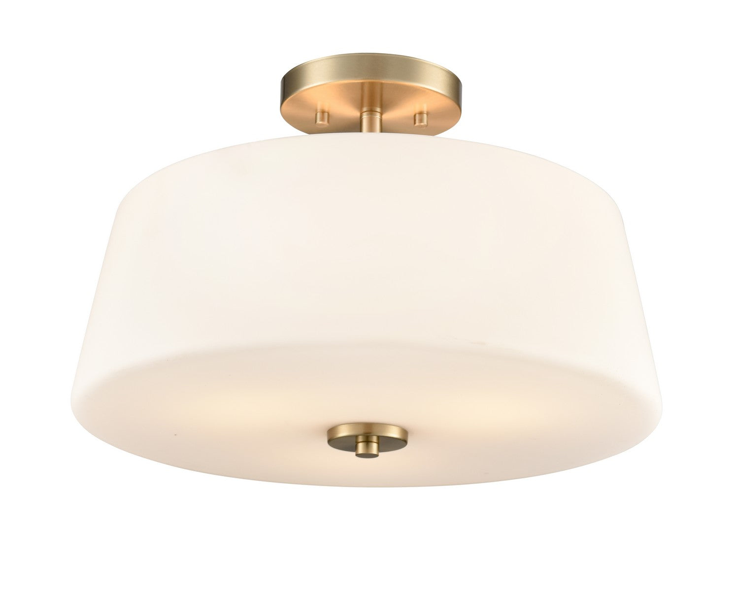 Millennium - 214103-MG - Three Light Semi-Flush Mount - Laphia - Modern Gold