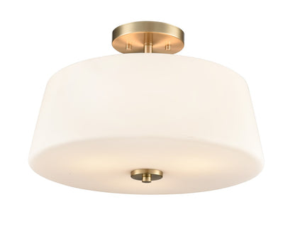 Millennium - 214103-MG - Three Light Semi-Flush Mount - Laphia - Modern Gold