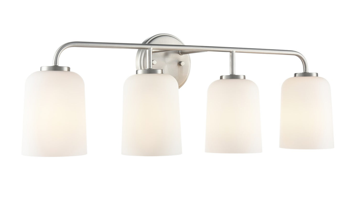 Millennium - 214104-BN - Four Light Vanity - Laphia - Brushed Nickel