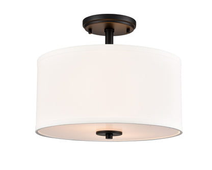 Millennium - 41102-MB - Two Light Semi-Flush Mount - Guyten - Matte Black