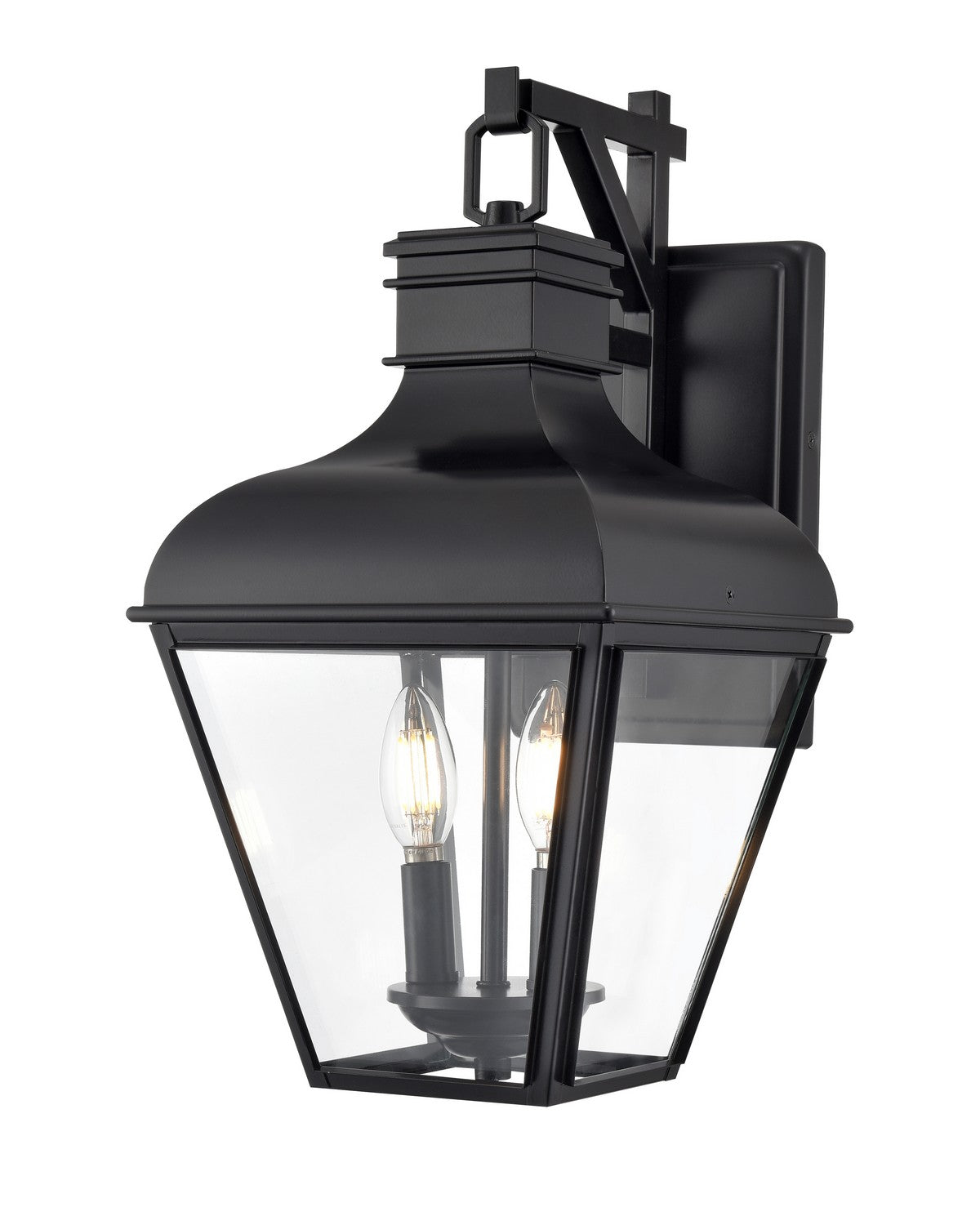 Millennium - 43102-MB - Two Light Outdoor Wall Sconce - Edenton - Matte Black