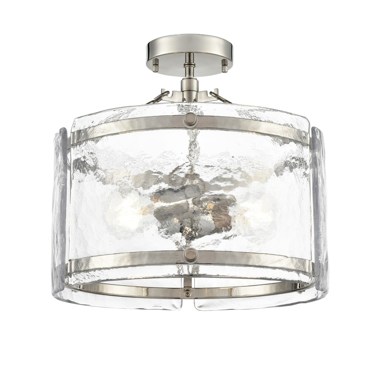 Millennium - 47002-PN - Two Light Semi-Flush Mount - Bennetti - Polished Nickel