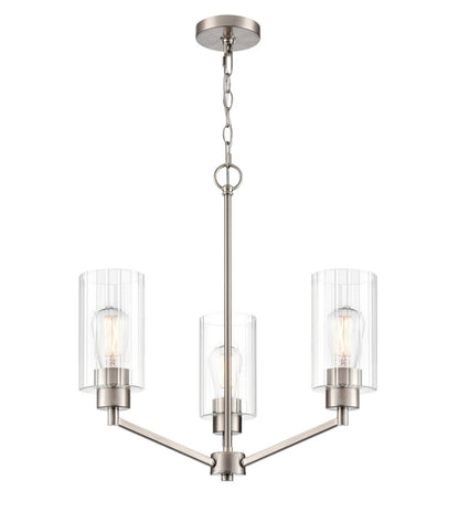 Millennium - 9513-BN - Three Light Chandelier - Beverlly - Brushed Nickel