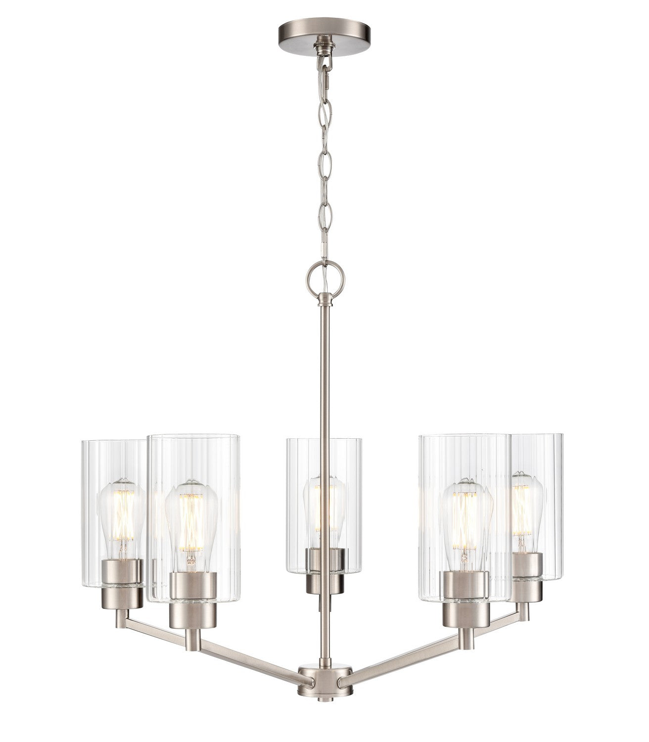 Millennium - 9515-BN - Five Light Chandelier - Beverlly - Brushed Nickel