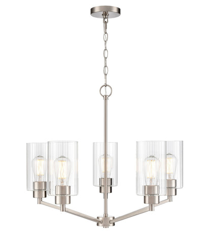 Millennium - 9515-BN - Five Light Chandelier - Beverlly - Brushed Nickel