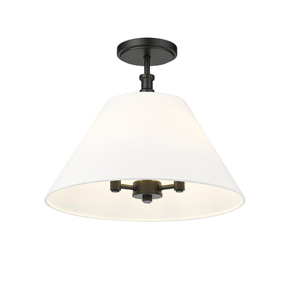 Adorra Three Light Semi-Flush Mount