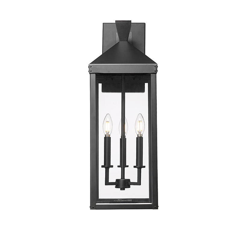 Yates Three Light Outdoor Wall Sconce