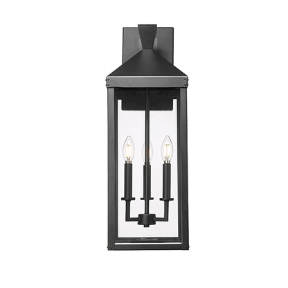 Yates Three Light Outdoor Wall Sconce