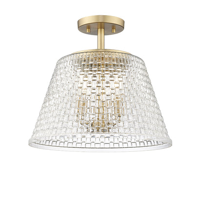 Saben Three Light Semi-Flush Mount