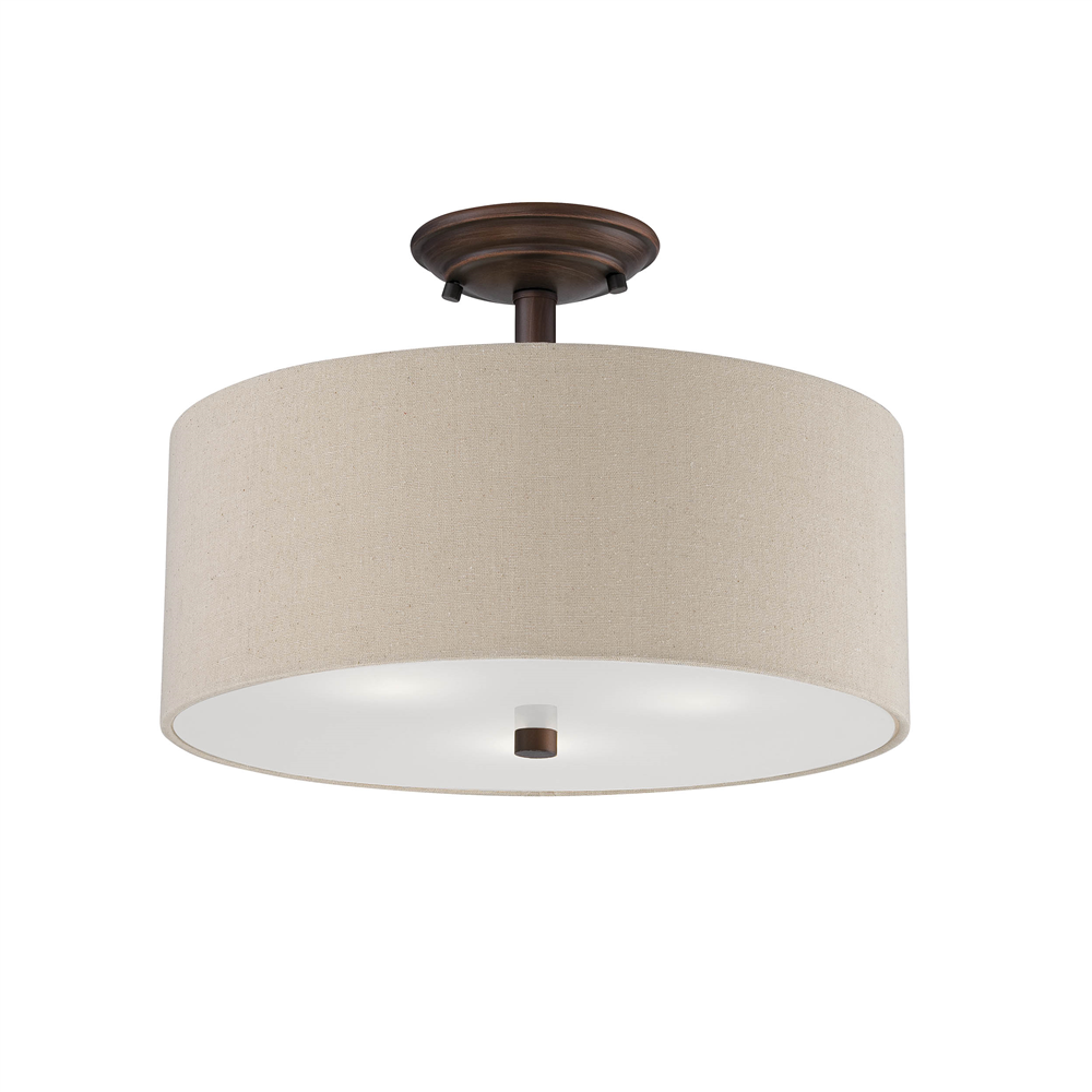 Jackson Three Light Semi-Flush Mount