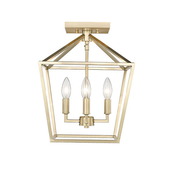 Four Light Semi Flush Mount