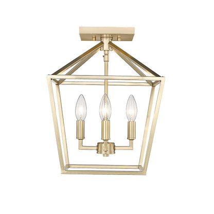 Four Light Semi Flush Mount