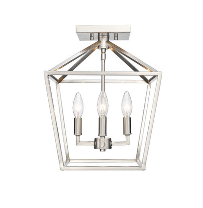 Four Light Semi Flush Mount