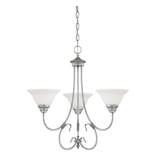 Millennium - 1363-RS - Three Light Chandelier - Fulton - Rubbed Silver