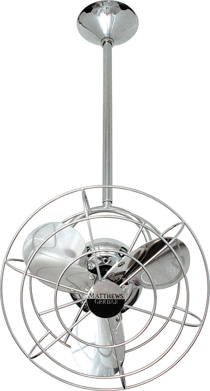 Matthews Fan Company - BD-CR-MTL-DAMP - 16"Ceiling Fan - Bianca Direcional - Polished Chrome